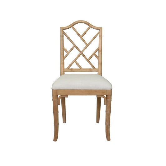 Worlds Away - Bamboo Dining Chair In Cerused Oak  - FAIRFIELD CO view 2