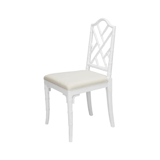 Worlds Away - Bamboo Dining Chair In White  Lacquer - FAIRFIELD WH view 1