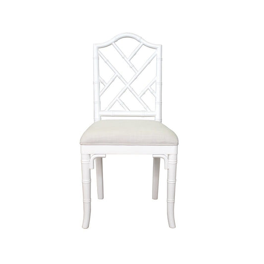Worlds Away - Bamboo Dining Chair In White  Lacquer - FAIRFIELD WH view 2