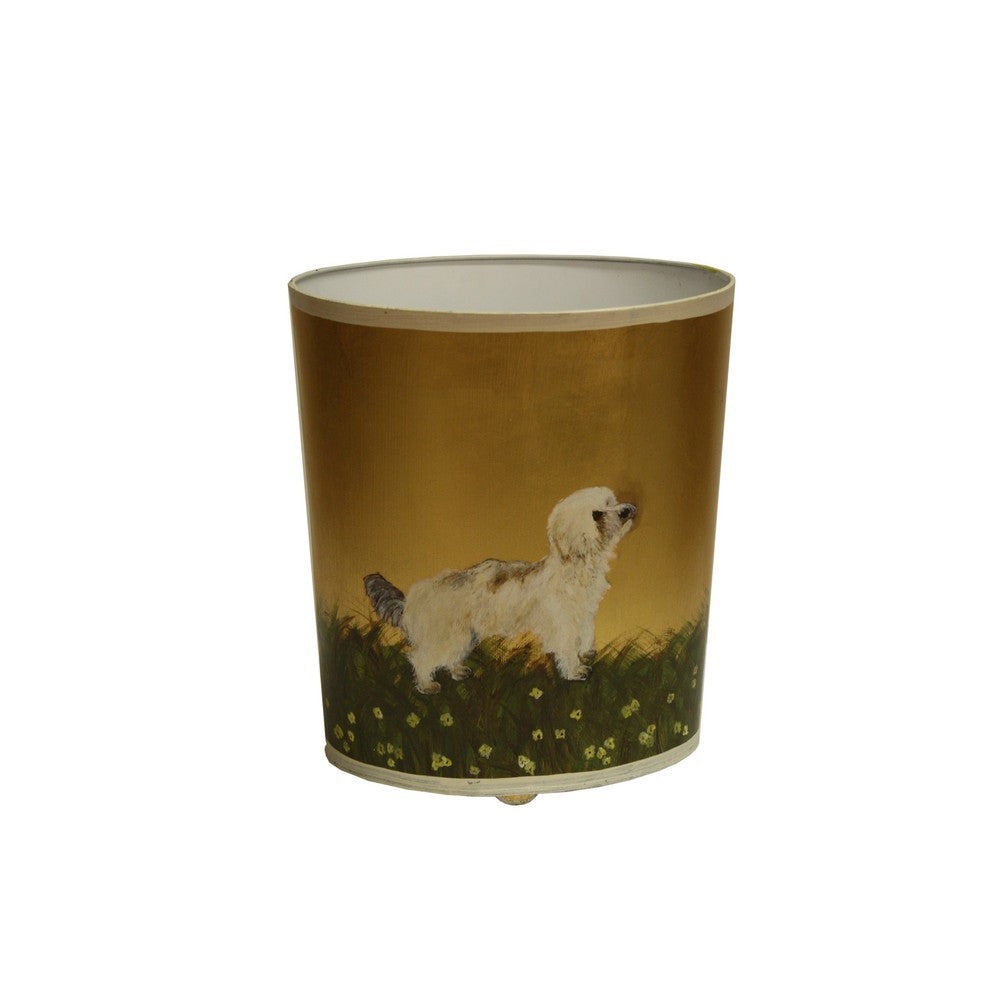Worlds Away - Bichon Yorkie Wastebasket - WBBICHONYORKIE view 1