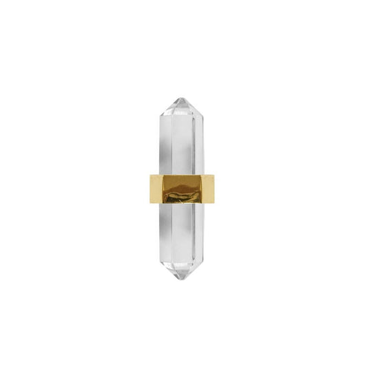 Worlds Away - Brass And Acrylic Prism Hardware - PRISM HBR view 2