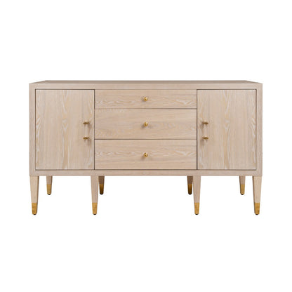 Worlds Away - Buffet With Acrlyic And Brass Hardware In Cerused Oak - AMHERST CO view 2
