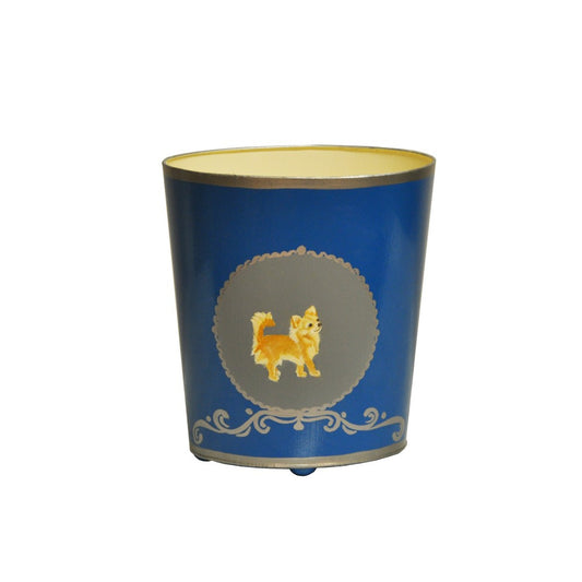 Worlds Away - Chihuahua Wastebasket - WBCHIHUAHUA view 1