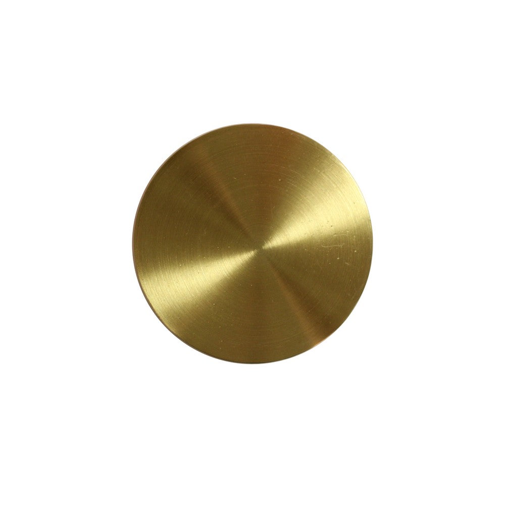 Worlds Away - Convex Modern Round Antique Brass Knob  - LINDHURST HABR view 1