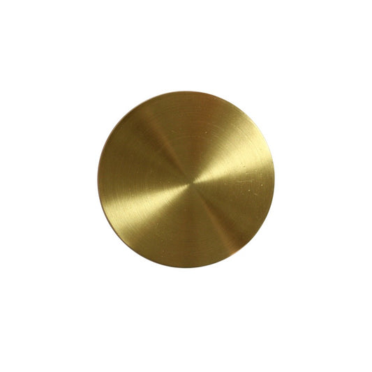 Worlds Away - Convex Modern Round Antique Brass Knob  - LINDHURST HABR view 1