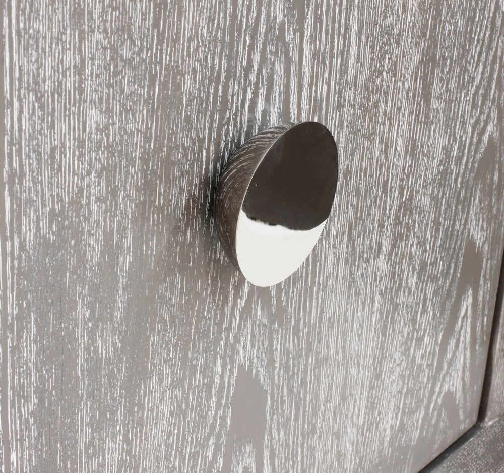 Worlds Away - Convex Modern Round Nickel Knob - LINDHURST HN view 2