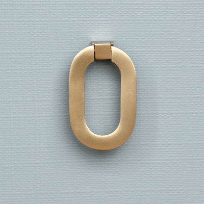 Worlds Away - Curved Front Chest With Three Drawers In White Light Blue Textured Linen With Satin Brass Ring Hardware - CORA LB view 5