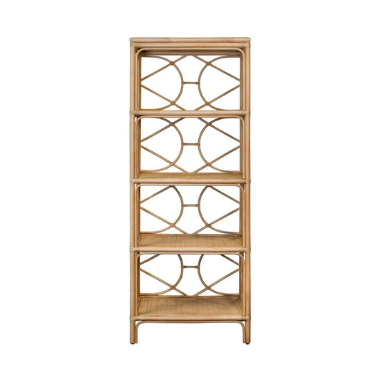 Worlds Away - Decorative Back Etagere In Natural Rattan - DANIELLE NAT view 2