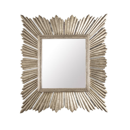 Worlds Away - Ex Large Raymond Mirror In Champagne Silver Leaf - RAYMOND SL view 1