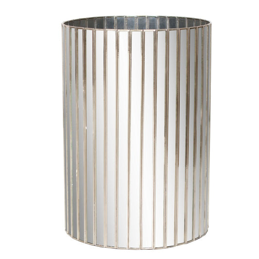 Worlds Away - Facet Mir Round Tall Wastebasket - WBFAC view 1