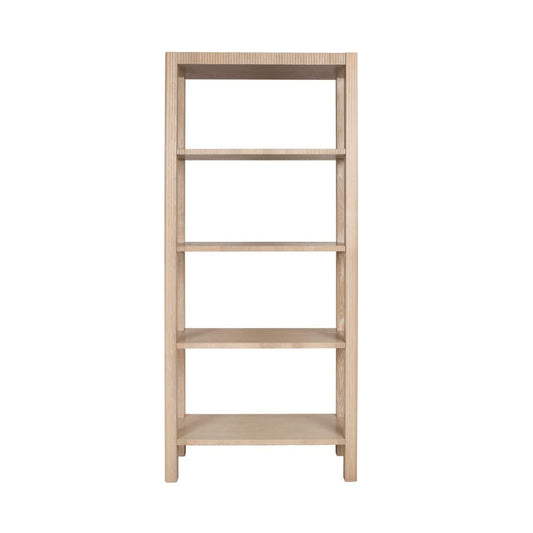Worlds Away - Fluted Etagere In Light Cerused Oak - CORBIN CO view 2