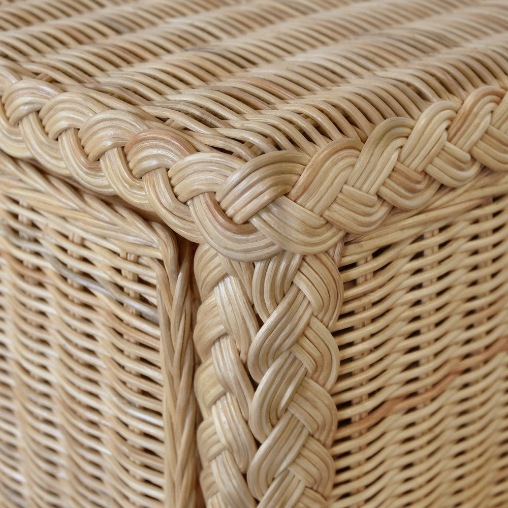 Worlds Away - Four Door Buffet In Fully Wrapped Rattan With Satin Brass Pulls - EVANDER view 5
