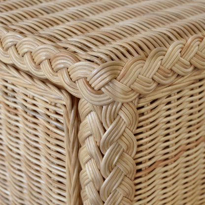 Worlds Away - Four Door Buffet In Fully Wrapped Rattan With Satin Brass Pulls - EVANDER view 5