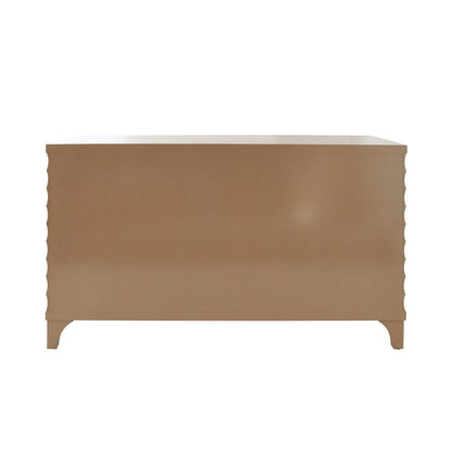 Worlds Away - Four Door Buffet With Horizontal Fluted Detail In Cerused Oak - GATES CO view 3