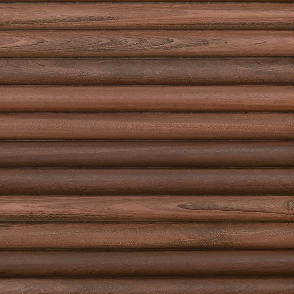 Worlds Away - Four Drawer Chest With Antique Brass Hardware And Large Horizontal Reeds In Walnut - RANGER WAL view 4