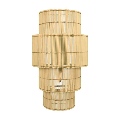 Worlds Away - Four-Tiered Wall Sconce In Natural Rattan - TIA view 1