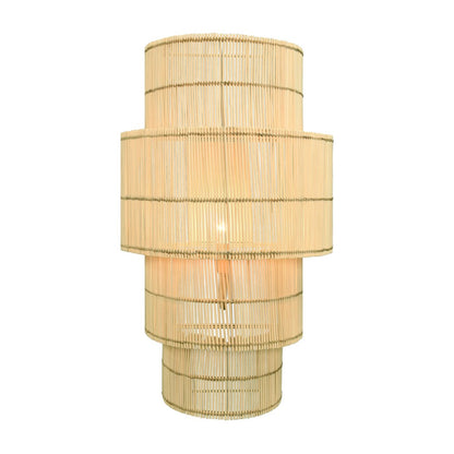 Worlds Away - Four-Tiered Wall Sconce In Natural Rattan - TIA view 3