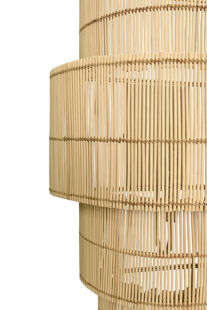 Worlds Away - Four-Tiered Wall Sconce In Natural Rattan - TIA view 4