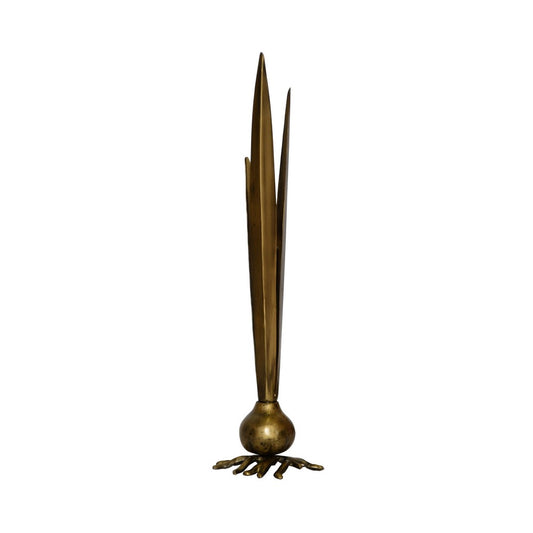 Worlds Away - Handcrafted Garlic Bud Vase In Brass  - GARLIC BUD ABR view 1