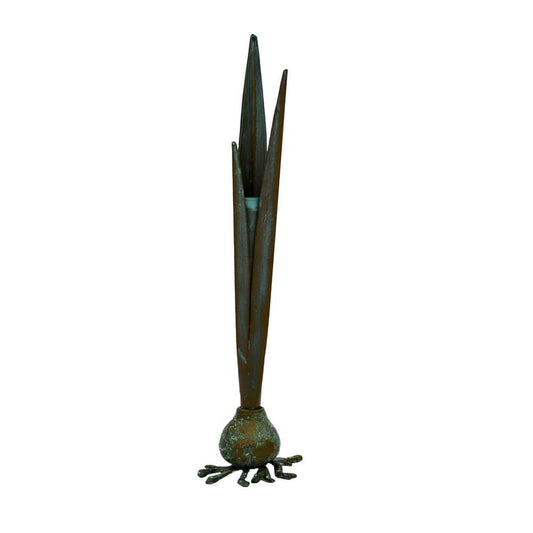 Worlds Away - Handcrafted Garlic Bud Vase Verdigris - GARLIC BUD VG view 1