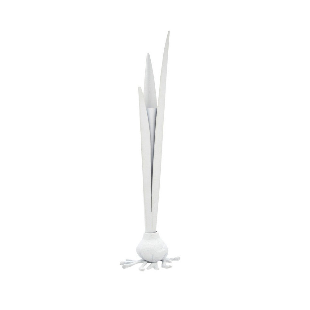 Worlds Away - Handcrafted Garlic Bud Vase White - GARLIC BUD WH view 1