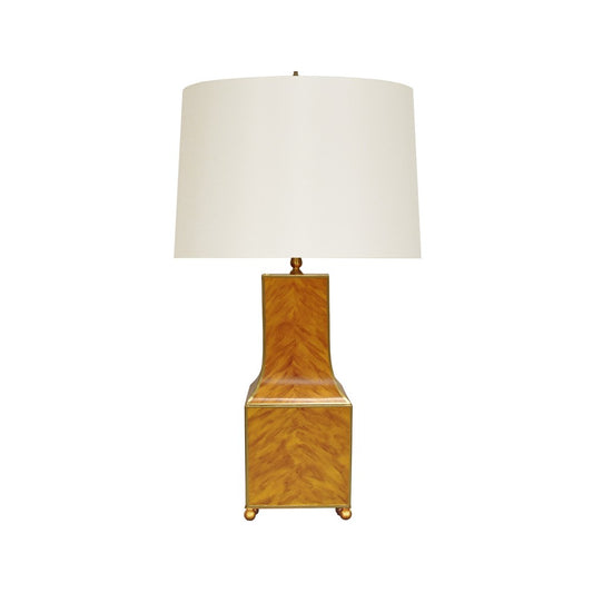 Worlds Away - Handpainted Pagoda Table Lamp In Tortoise Shell - RENATA TORT view 1