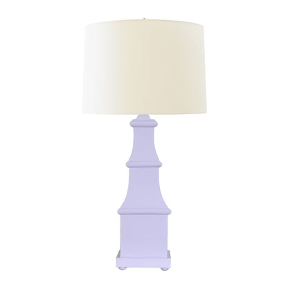 Worlds Away - Handpainted Tiered Tole Table Lamp In Lavender - ALLEGRA LAV view 1