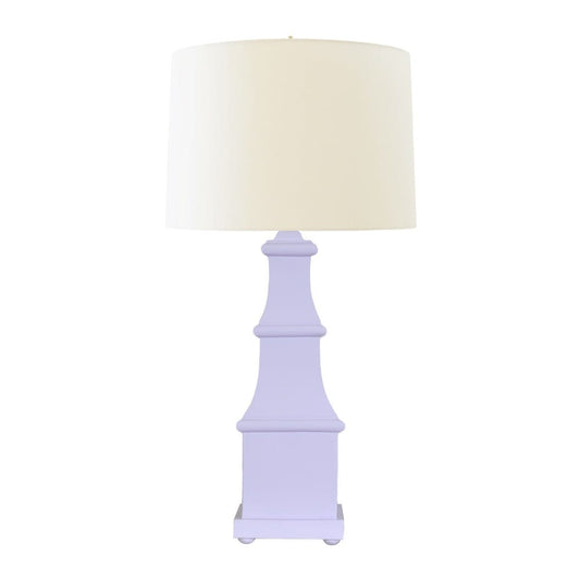 Worlds Away - Handpainted Tiered Tole Table Lamp In Lavender - ALLEGRA LAV view 1