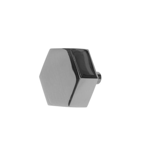 Worlds Away - Hexagon Shaped Pull In Nickel - HEX HN view 1