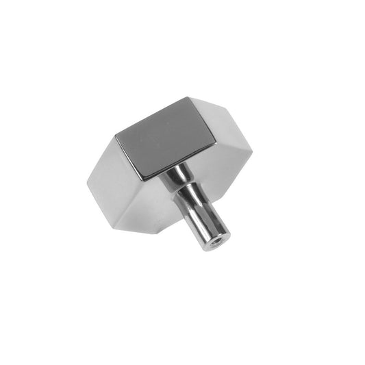 Worlds Away - Hexagon Shaped Pull In Nickel - HEX HN view 2
