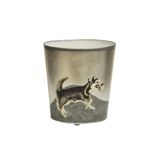 Worlds Away - Husky Wastebasket - WBHUSKY view 1