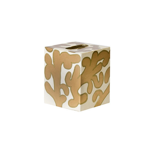Worlds Away - Kleenex Box - Gold And Cream - KBJANEG view 1