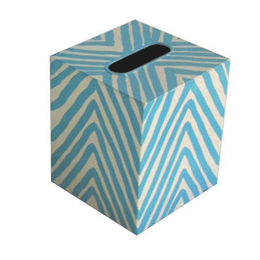 Worlds Away - Kleenex Zebra Turquoise & Cream - KBZET view 1
