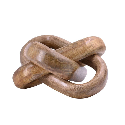 Worlds Away - Knot Decorative Object In Mango Wood - KNOT view 2