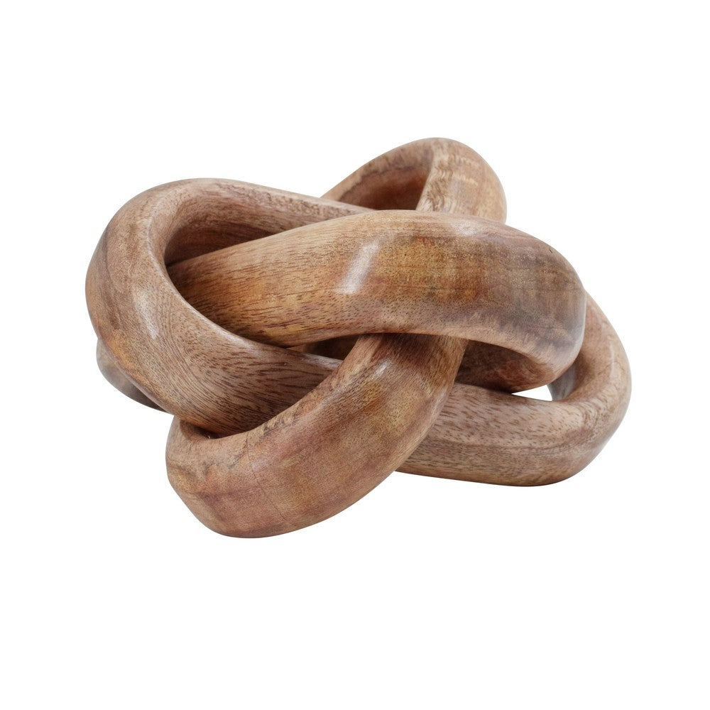 Worlds Away - Knot Decorative Object In Mango Wood - KNOT view 3