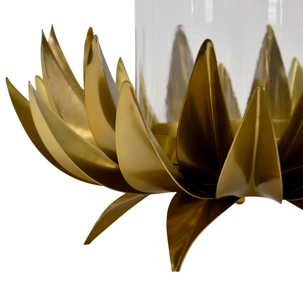 Worlds Away - Large Palm Tree Hurricane In Antique Brass - SIRIUS LG view 5
