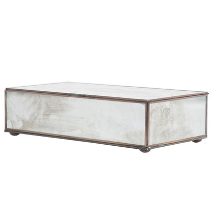 Worlds Away - Medium Rectangular Box With Antique Mirror - BOX AMM view 1