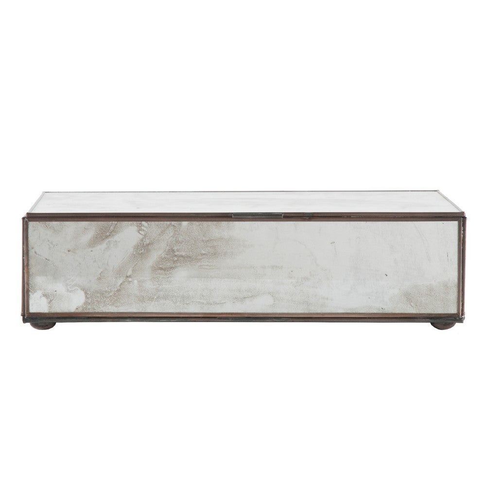 Worlds Away - Medium Rectangular Box With Antique Mirror - BOX AMM view 2