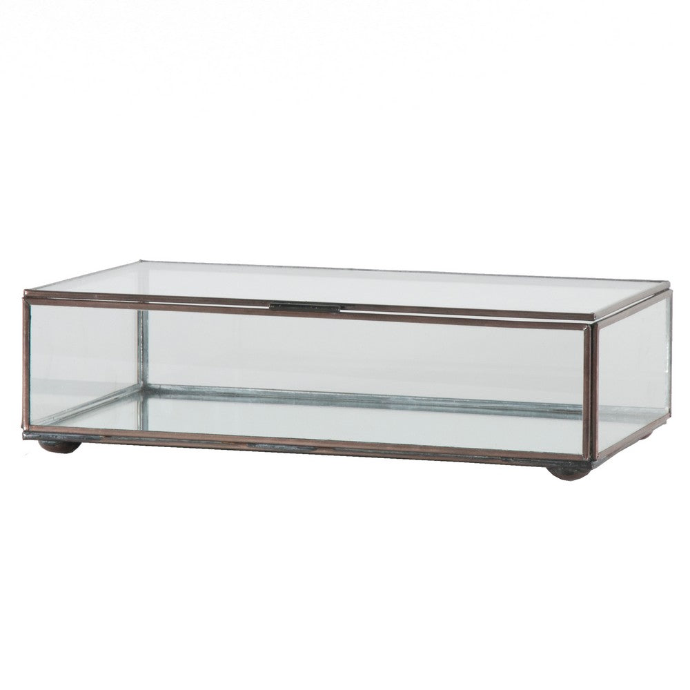 Worlds Away - Medium Rectangular Box With Clear Glass - BOX CLRM view 1