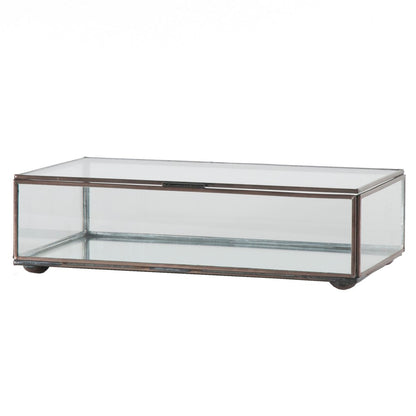 Worlds Away - Medium Rectangular Box With Clear Glass - BOX CLRM view 1