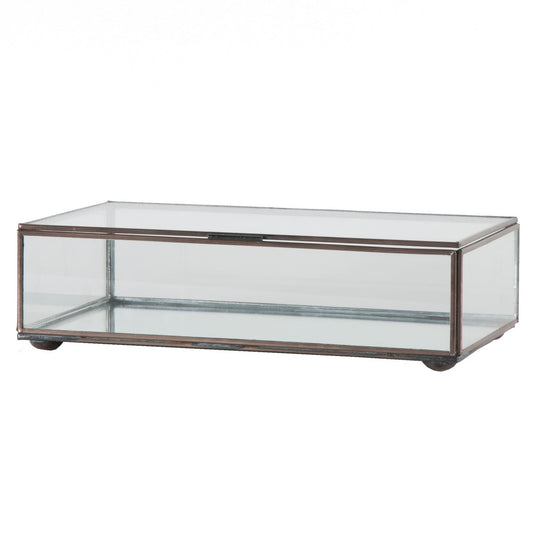 Worlds Away - Medium Rectangular Box With Clear Glass - BOX CLRM view 1