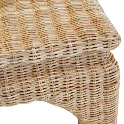 Worlds Away - Ming Style Coffee Table In Woven Rattan - GUINEVERE view 5