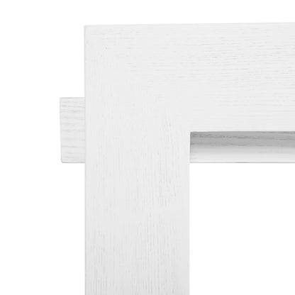 Worlds Away - Minimalist Bar Cart In White Washed Oak - ROCKWELL WWO view 4