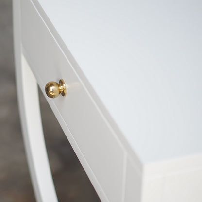 Worlds Away - One Drawer Side Table In White Lacquer - ALEXIS WH view 3