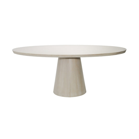 Worlds Away - Oval Cerused Oak Dining Table - JEFFERSON CO view 1