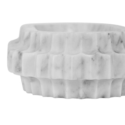 Worlds Away - Oval Marble Tray With Carved Edges - LILIBET view 7