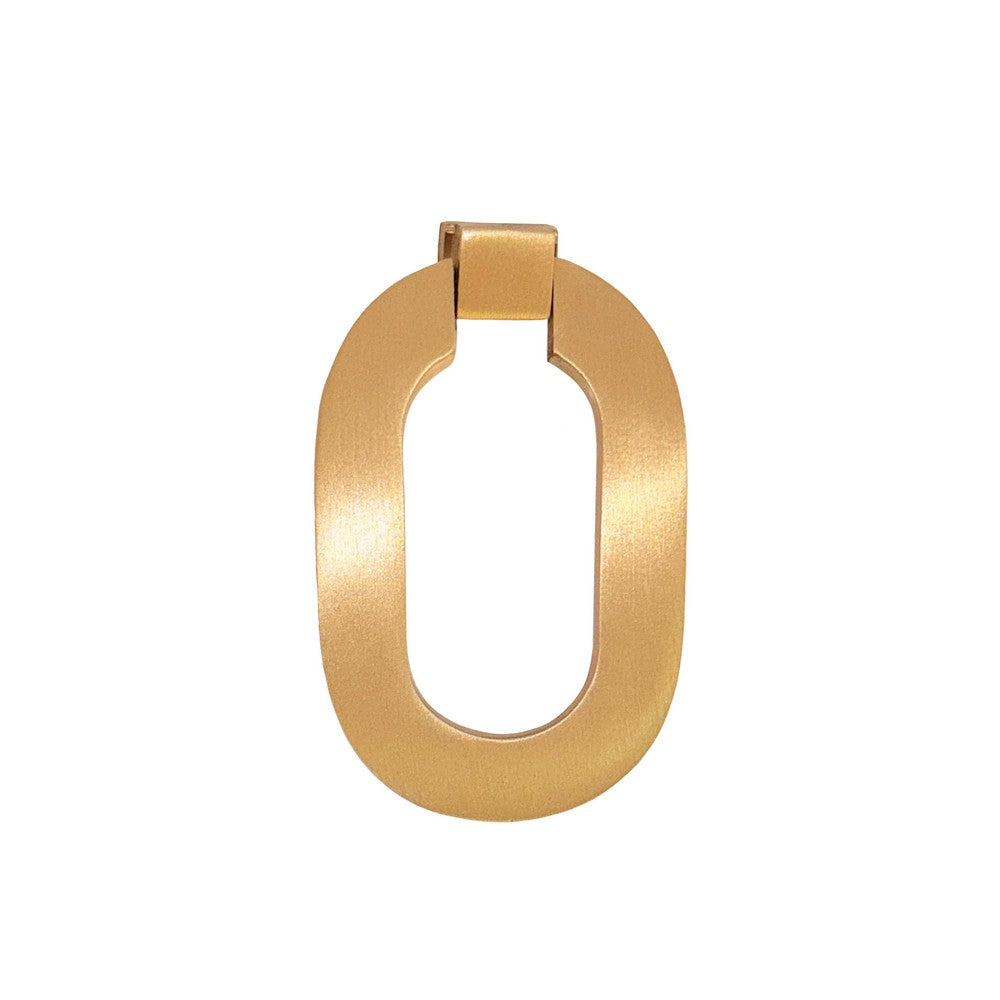 Worlds Away - Oval Ring Hardware In Satin Brass - CORA HBR view 1