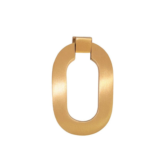Worlds Away - Oval Ring Hardware In Satin Brass - CORA HBR view 1