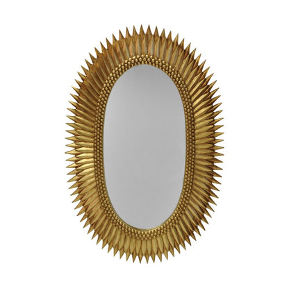 Worlds Away - Oval Starburst Mirror In Gold Leaf - RITA G view 1