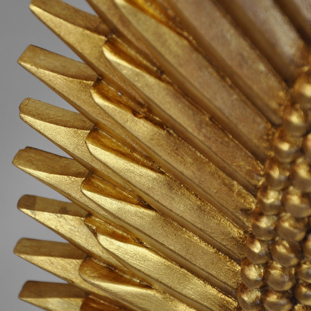 Worlds Away - Oval Starburst Mirror In Gold Leaf - RITA G view 3